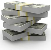 stacked money